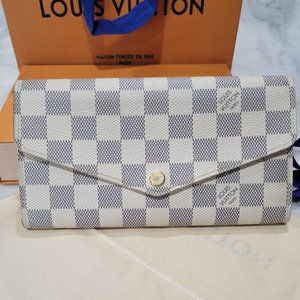 Louis Vuitton Sarah Wallet Damier Azur